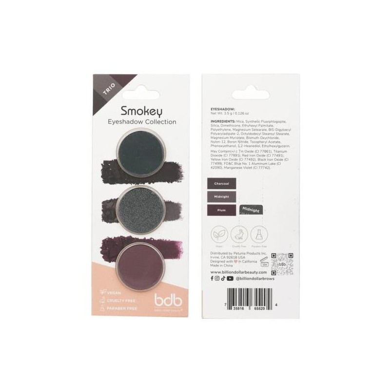 Billion Dollar Brows Eyeshadow Collection Trio - Smoky 3.5g /