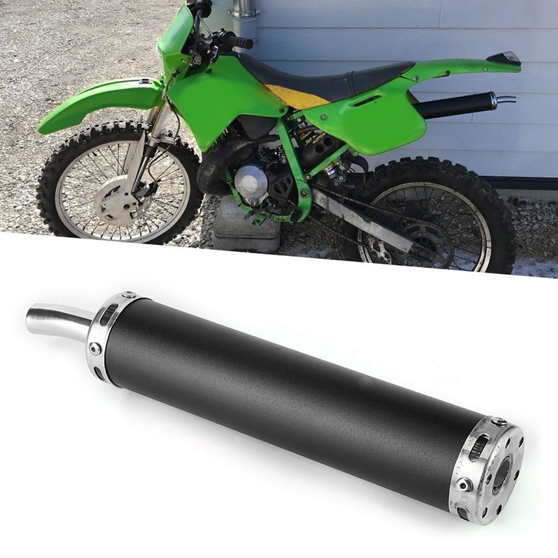 Stainless Steel Exhaust Muffler Silencer 20mm/0.8in Modified Parts for 2