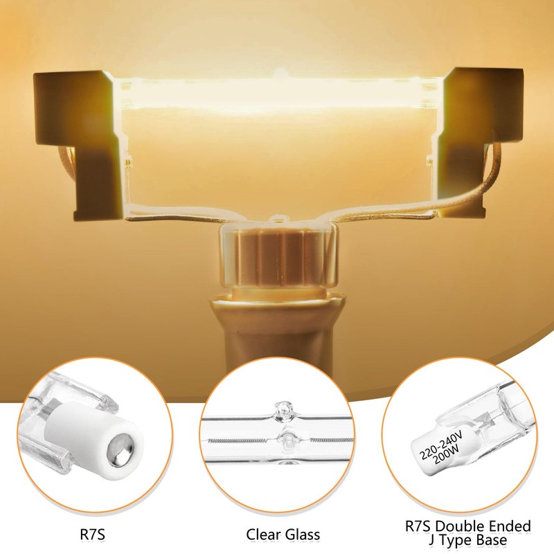 Blakapoo Halogen Bulbs R7S 300W WW 118mm 5P