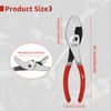 HOUSERAN 20 cm Slip Joint Pliers with 2-Level Adjustment, Professional