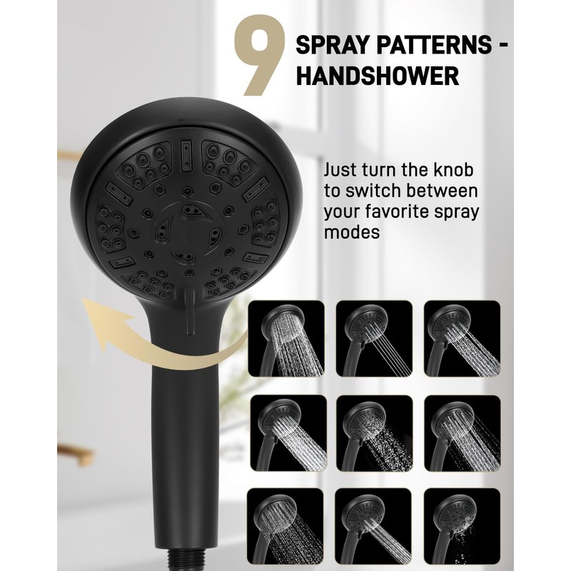 Replacement for Moen Shower Trim Kit, Dual Shower Faucet Combo
