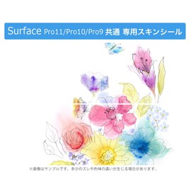 Surface Pro11 (2024) / Pro10(for Business) / Pro9 (2022) Compatible with Common Back, Protective Design, Skin Seal, Compatible with Pro8/ProX, Popular 009514, Watercolor, Colorful