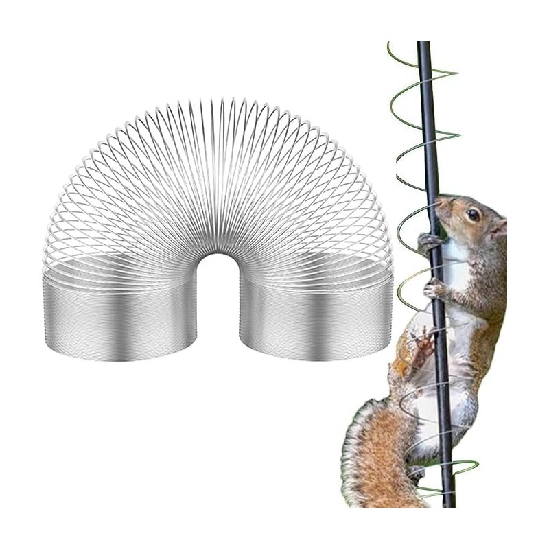 Squirrel Baffle Metal Spring, Squirrel Deterrents for Bird Feeders, Baffles