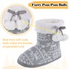 MIXIN Girls Slippers Boots Bedroom Bootie Shoes for Winter Warm