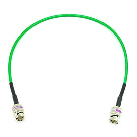 AV-Cables 12G 4K HD SDI BNC - BNC Cable Belden 4855R Mini RG59 (6ft, Green)