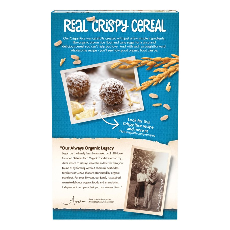 Nature's Path Organic Crispy Rice Cereal, 10 oz (Pack of