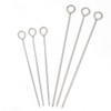 30pcs Barbecue Skewers,HONSHEN Stainless Steel Turkey Lacers Metal Skewers for