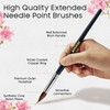6 PCS Watercolor Brushes Professional, Extended Needle Point Brushes with