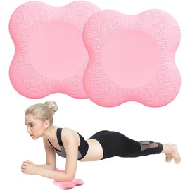 THJOPOKEEL 2 Paquetes Rodilleras de Yoga, Almohadilla de Espuma Antideslizante para Yoga Yoga Knee Pad (Rosa)