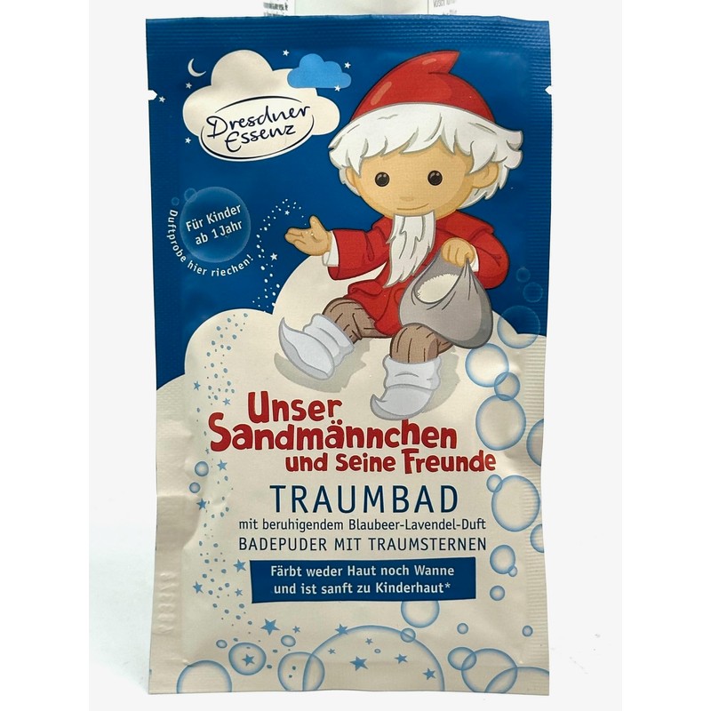 Dresdner Essenz Traumbad Sandmann Lavender Blueberry Fragrance 6 x 60