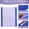 PATIKIL Plastic Report Covers with Prong, 5 Pcs 80 Sheet