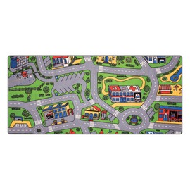 Children's Factory City Life Play Carpet, 36”L x 79”W, Learning Carpets for Preschools, Playrooms, and Elementary Schools, Classroom Rug, Carpets for Kids