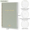 ZICOTO Aesthetic Blank Recipe Book with Linen Cover - The