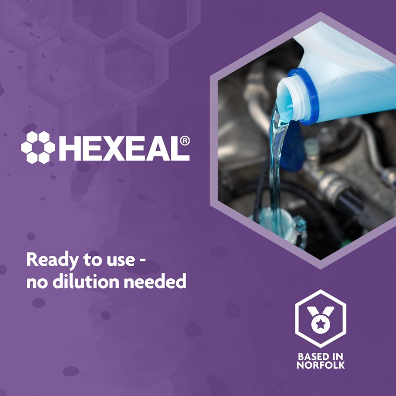 Hexeal Screenwash -5⁰C | 10L | All Seasons Screenwash Effective