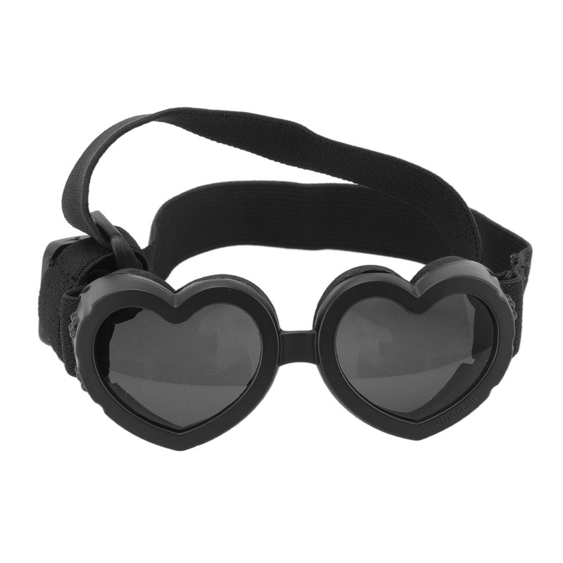 Dog Goggles Windproof Eye Protection Play Cool Handsome Adjustable Heart