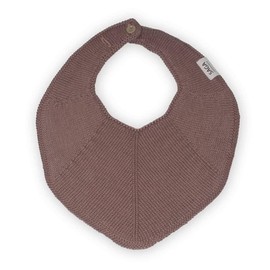 Saga Copenhagen Fjola Clove Bib for Babies and Toddlers, 100% Organic Cotton, 19 x 25 cm, Clove