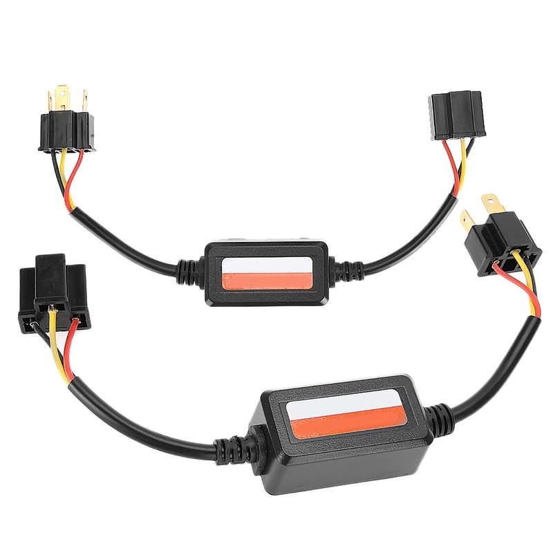 2pcs Car LED Headlight Decoder Radio Audio Anti Interference Error