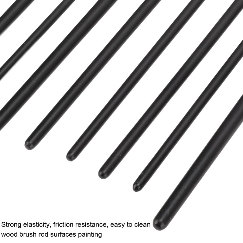 9Pcs Painting Brush Good Pigment Adsorption Round Flat Head Art