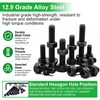 Twidec/1015PCS M3 Screws Assortment Kit,Hex Socket Cap Head Screws M3x6/8/10/12/16/20/25/30mm,12.9