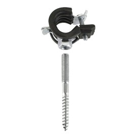 CORNAT T562123 Pipe Clamps with Noise Insulation Insert, zinc-Plated, 1" 31-36, 2pcs, Clear, Set of 2 Pieces