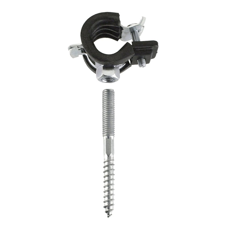 CORNAT T562123 Pipe Clamps with Noise Insulation Insert, zinc-Plated, 1"