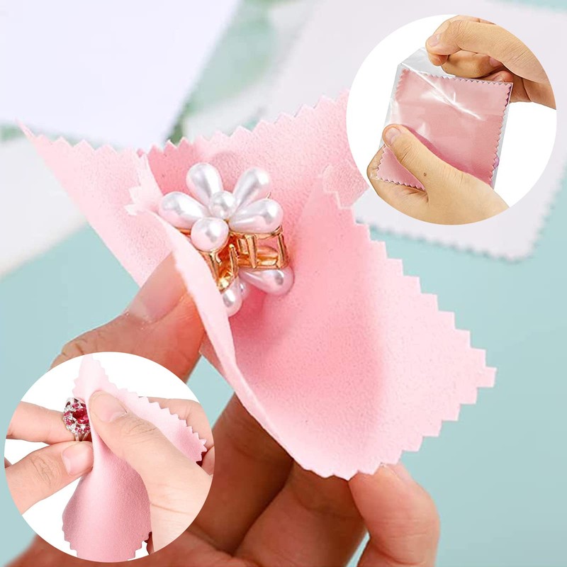 20 Pcs Jewelry Cleaning Cloth, Double Sided Polishing Cleaning Cloths
