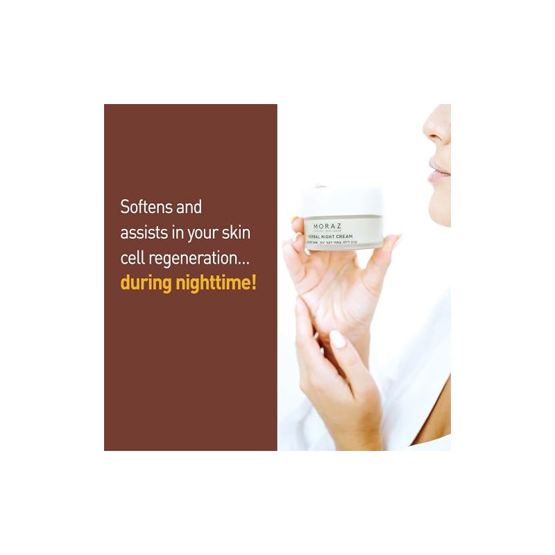 Herbal Night Cream - Dry Skin by Moraz for Unisex