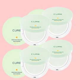 Kim Jeong-moon Aloe La Sense Loe Cure Aqua Mild Cooling Sun Cushion SPF50+ PA++++, 25g, 4 pieces / 김정문알로에 라 센스 로에 큐어 아쿠아 마일드 쿨링 선쿠션 SPF50+ PA++++, 25g, 4개