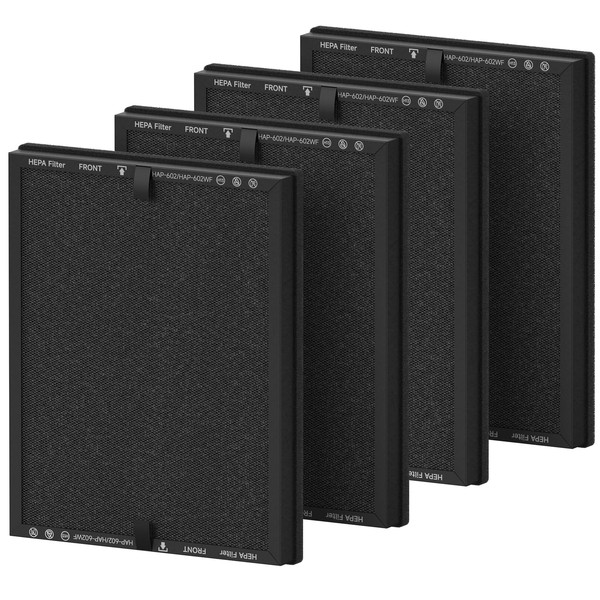 CFKREYA 4 Pack HAP602 Replacement Filter Compatible with ECOSELF HAP602/