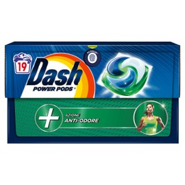 Dash Power Pods Detersivo Lavatrice In Capsule, 19 Lavaggi, Azione Anti-Odore, Combatte I Cattivi Odori, Efficace Anche A Freddo E In Cicli Brevi