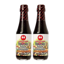 Wan Ja Shan Oragnic Ponzu, Citrus Seasoned Soy Sauce & Dressing. USDA Certified Organic, Gluten Free, Kosher Certified, Handcarfted and Brewed in New York Great for Meat, Seafood, and Vegetables.10 oz (Pack of 2)