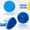 Semiale Non Scratch Dishwand Refills Sponge Heads, Heavy Duty Scrub