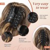 PORSMEER Ponytail with Clip, Claw Clip-In Hair Extensions, Claw Long