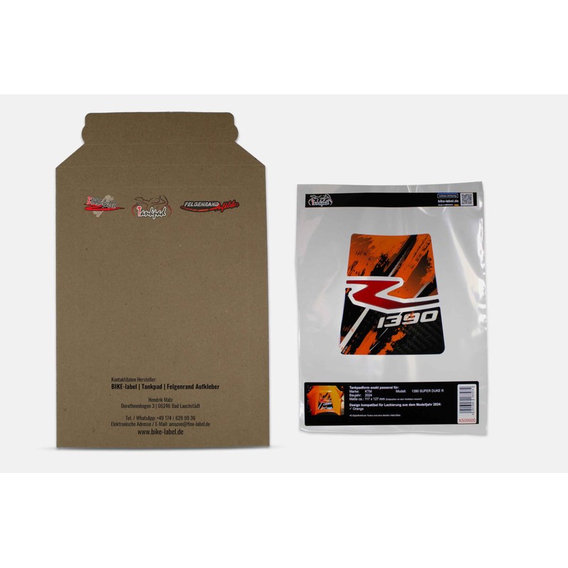 Tankpad 3D Motorcycle Sticker Compatible with KTM 1390 Super Duke