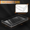 MAONAME Acrylic Serving Tray with Handles, 16"X12" Rectangular Clear Tray,