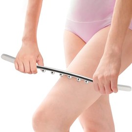 ONUEMP Stainless Steel Gua Sha Stick, Lymphatic Drainage Massager Cellulite Remover, Pressure Point Muscle Scraper Tool, Maderoterapia Kit for Body Sc
