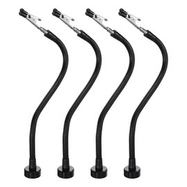 HARFINGTON 4pcs Soldering Helping Hands, Third Hand Solder Tool Clamp Stand with Flexible Arms Rotatable Alligator Clip for PCB Electronics Repair Assembly Hobby Welding