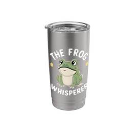 The Frog Whisperer Cute Bullfrog Graphic Boys Girls Kids Stainless Steel Insulated Tumbler