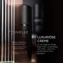 YONELLE Men - Gesichtscreme Männer mit Hyaluronsäure - Gesichtspflege Männer - Feuchtigkeitscreme Gesicht Männer für die Tägliche Pflege - Man Hyaluron Creme Gesicht - Anti Aging Wirkung 50ml