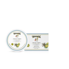 L'AMANDE - Körpercreme parfümiert mit Hyaluronsäure, Vitamin E, ätherischem Bio-Zypressenöl, antioxidativ und geschmeidig - Feuchtigkeitsspendende und sanfte Körpercreme für weiche und samtige Haut,