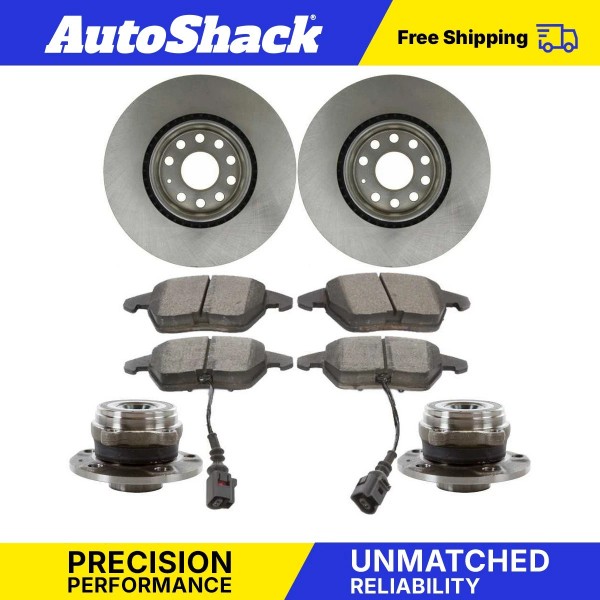 Auto Shack Front Hub Bearing & Brake Rotor Ceramic Pads