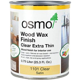 Osmo Wood Wax Finish Extra Thin, 1101 Clear - .750 Liter