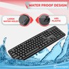 Retail Digitals Wired Keyboard | Full-Sized | Ergonomic | Spill
