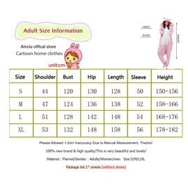 ZKomoL Adult Onesie, Unisex Party Pyjamas for Women, Cosplay Sleepwear, Costume, Gifts, for Christmas, pink