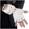 GSG Driving Gloves, Half Finger Leather, Fingerless Leather, Men's, Motorcycle
