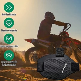 HEKE Accesorios de Cambio de Marchas de Motocicleta para Zapatos, Protector de Botas de Goma de Motocicleta con Correa para Zapatos, Cubierta Protectora Antideslizante para Zapatos, 2 Piezas