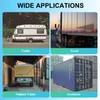 EJYTRVT Cargo Trailer Door Latch, Trailer Hasp, Trailer Latches, Enclosed