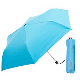 Waterfront 折りたたみ傘 日傘兼用雨傘 ウォーターバリア耐風 水色 50cm 耐風 強化骨 ユニセックス WB350UH-RB