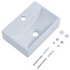 SHACO 14x10 Inch Wall Mount Bathroom Sink, Small Bathroom Sink