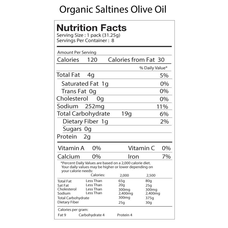 Suzie's Salted extra virgin olive oil Organic Cracker, 8.8 oz